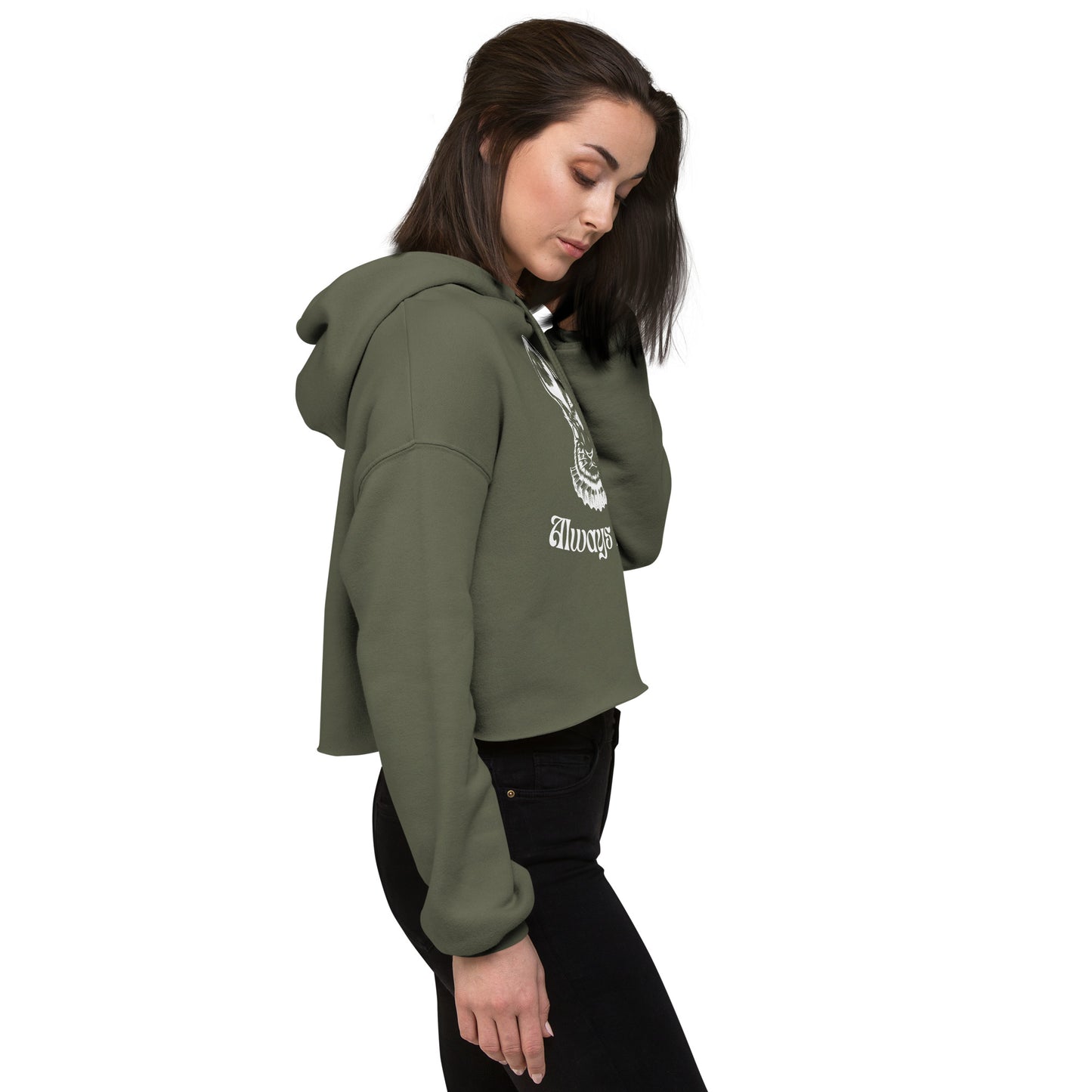 Always Late Cropped Hoodie