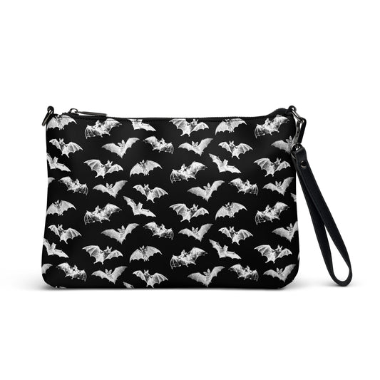 batty all over printed crossbody bag - front