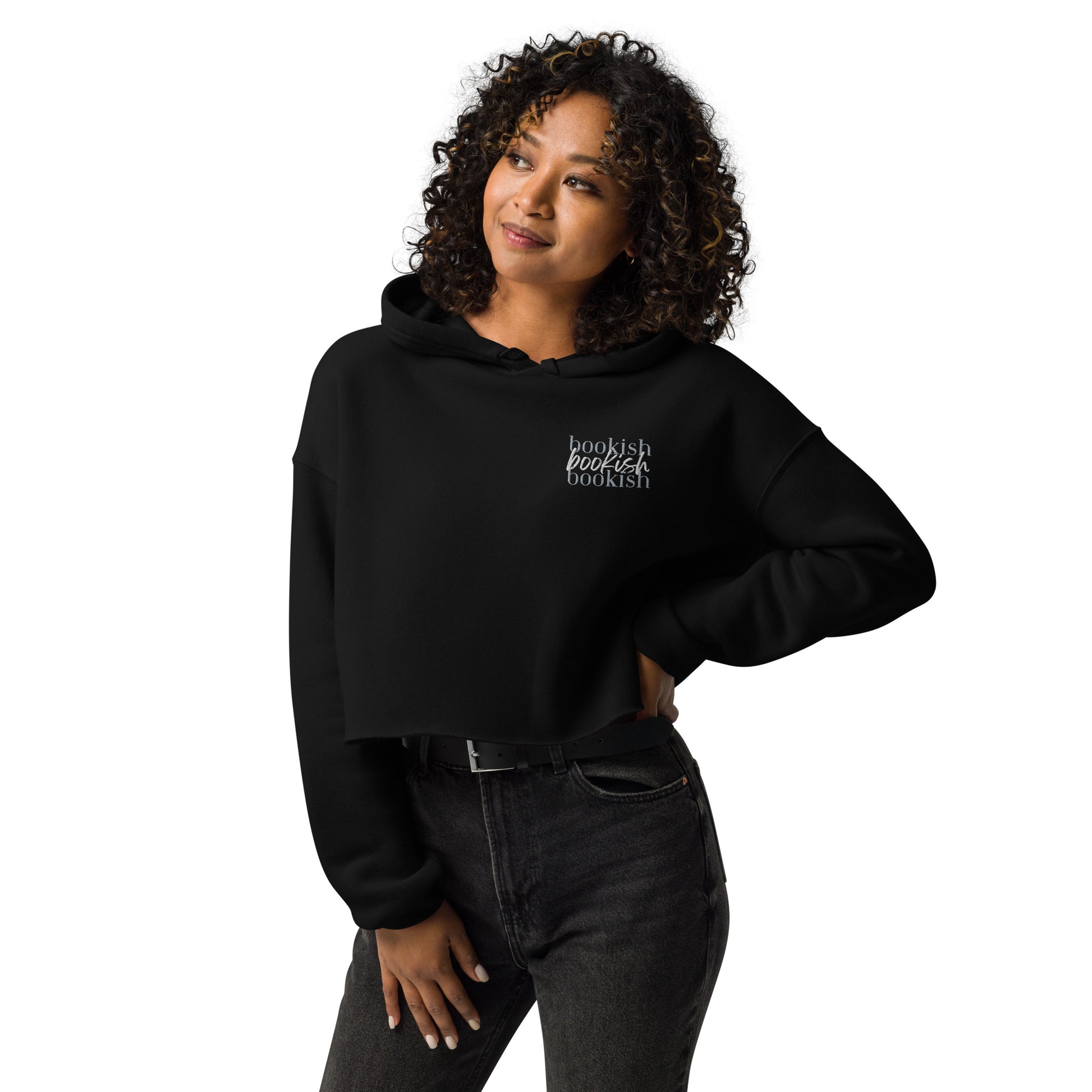 Bookish Cropped Hoodie