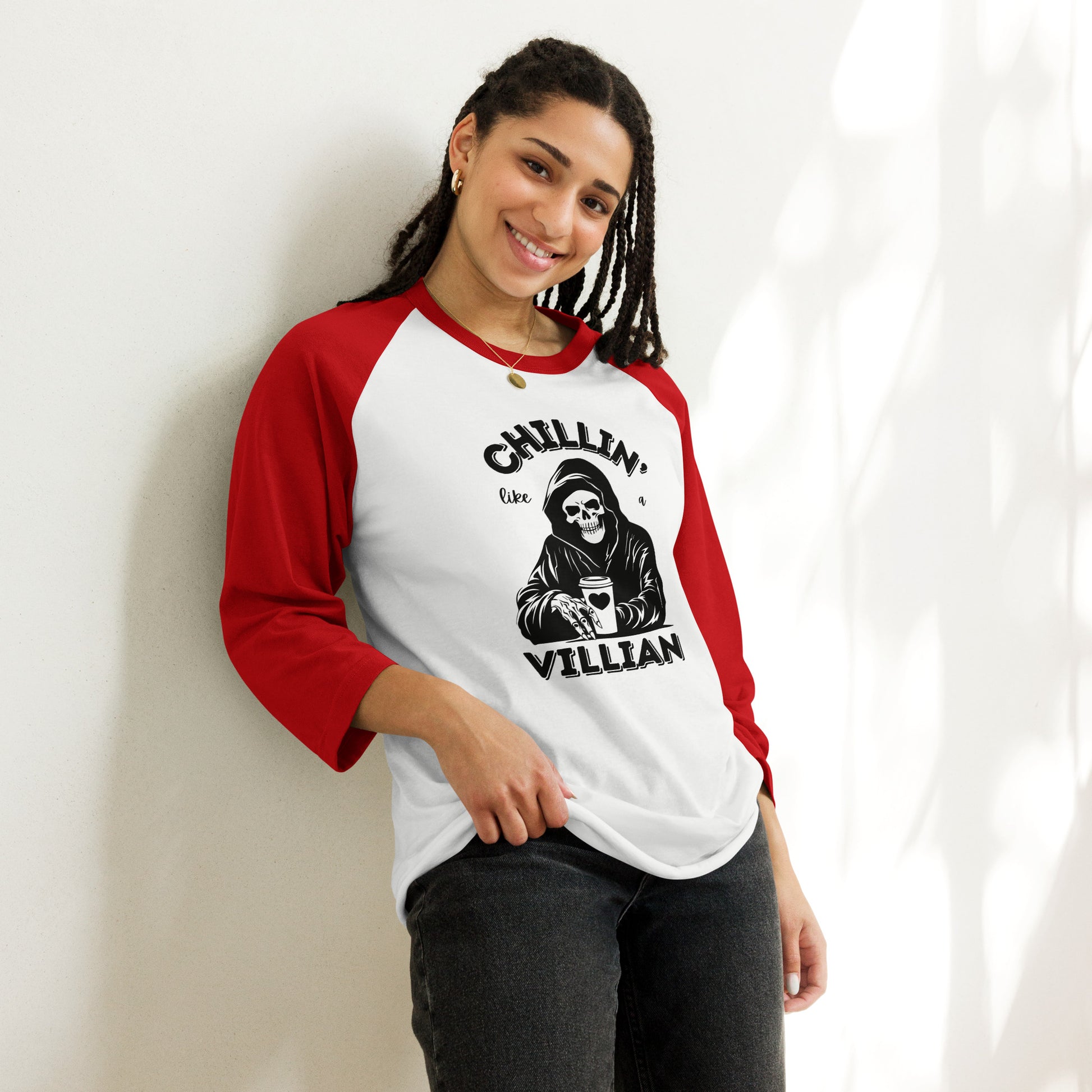 Chillin Like a Villain Raglan Shirt