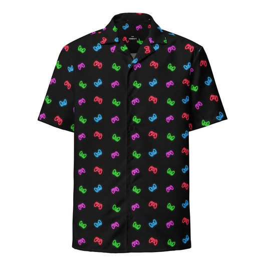 Gaming Controller Button Up Shirt