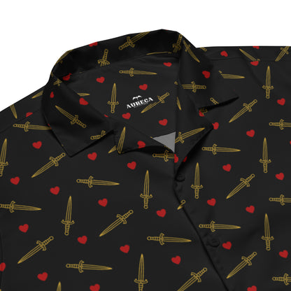 Heart and Dagger Button Up Shirt