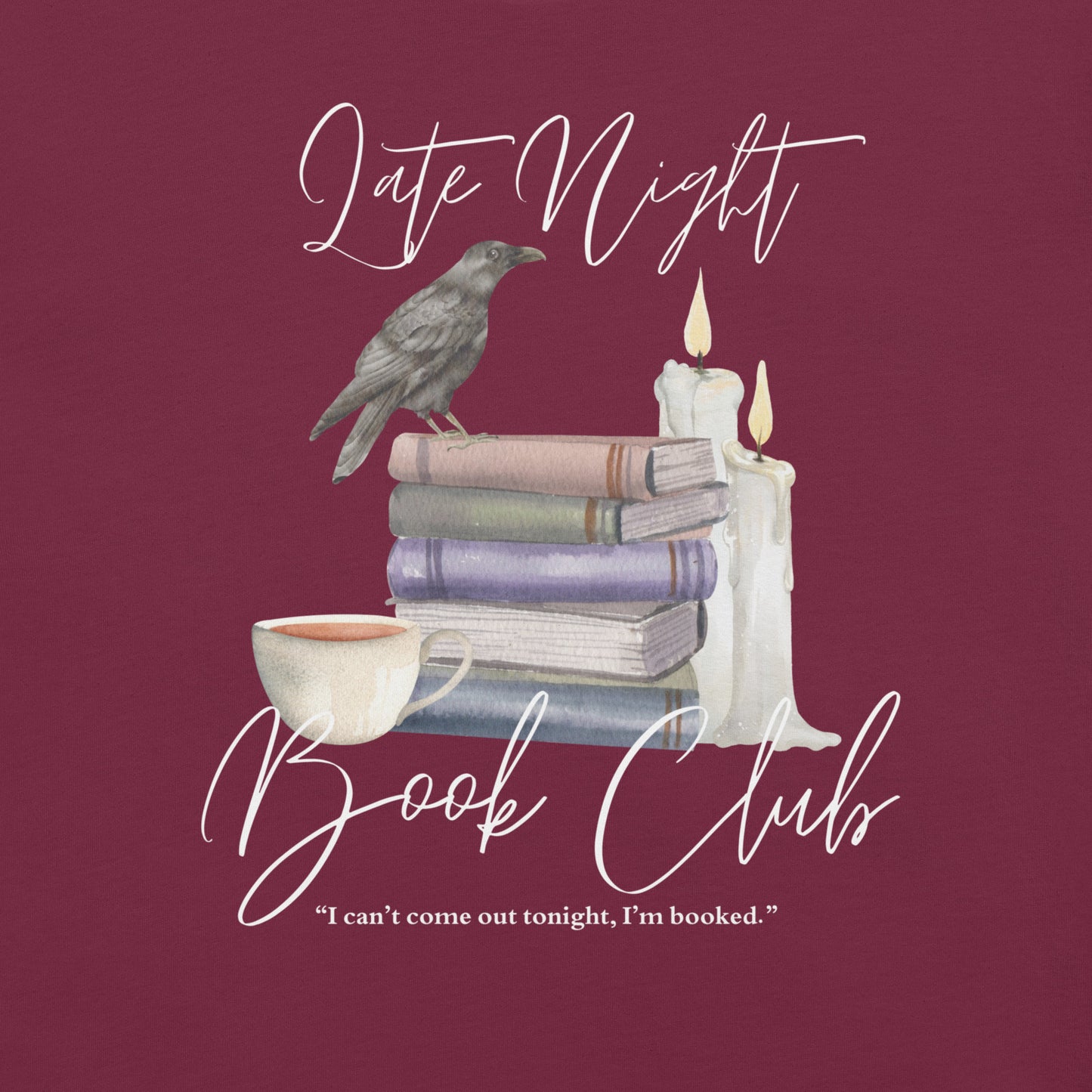 Late Night Book Club Crewneck Tee