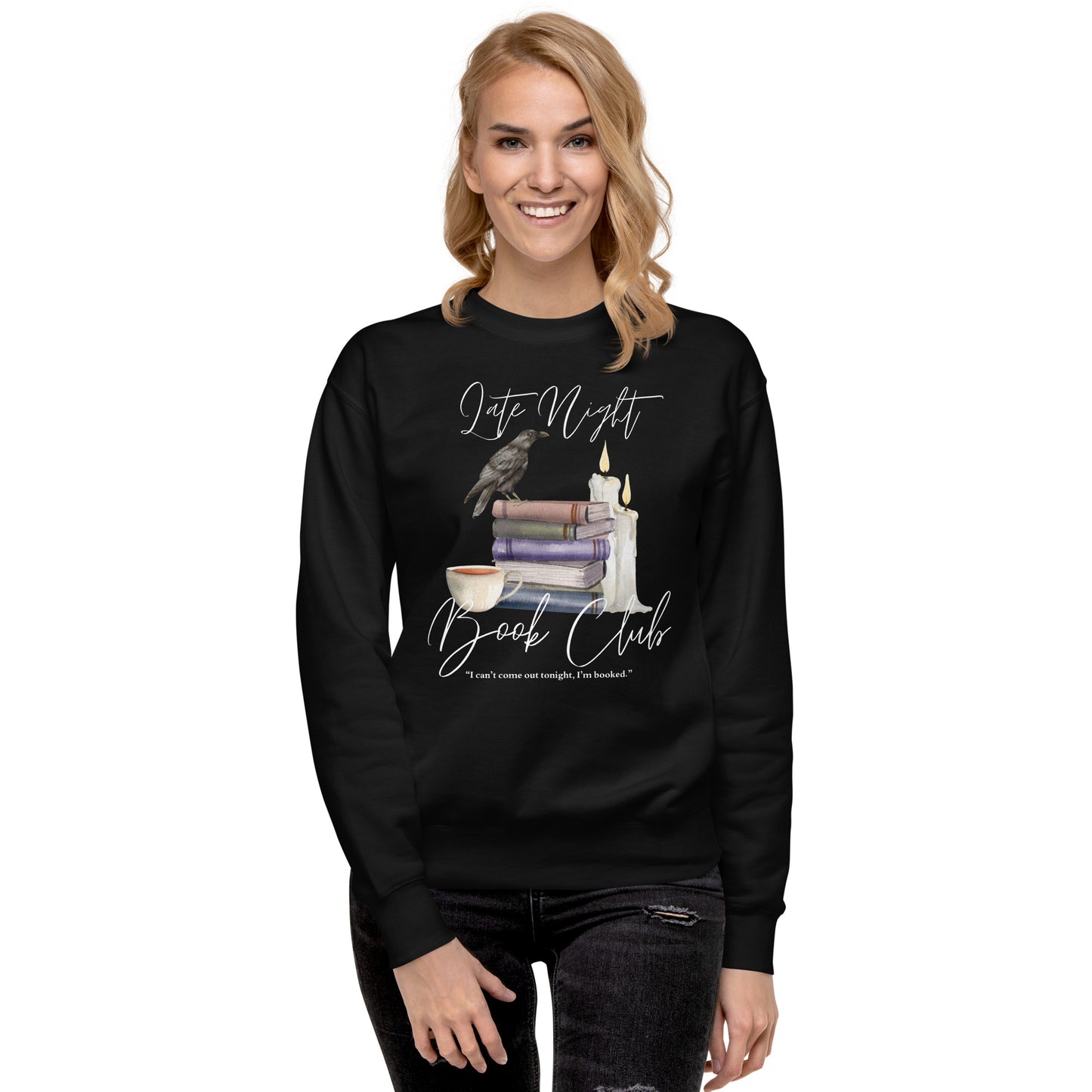 Late Night Book Club Premium Sweatshirt