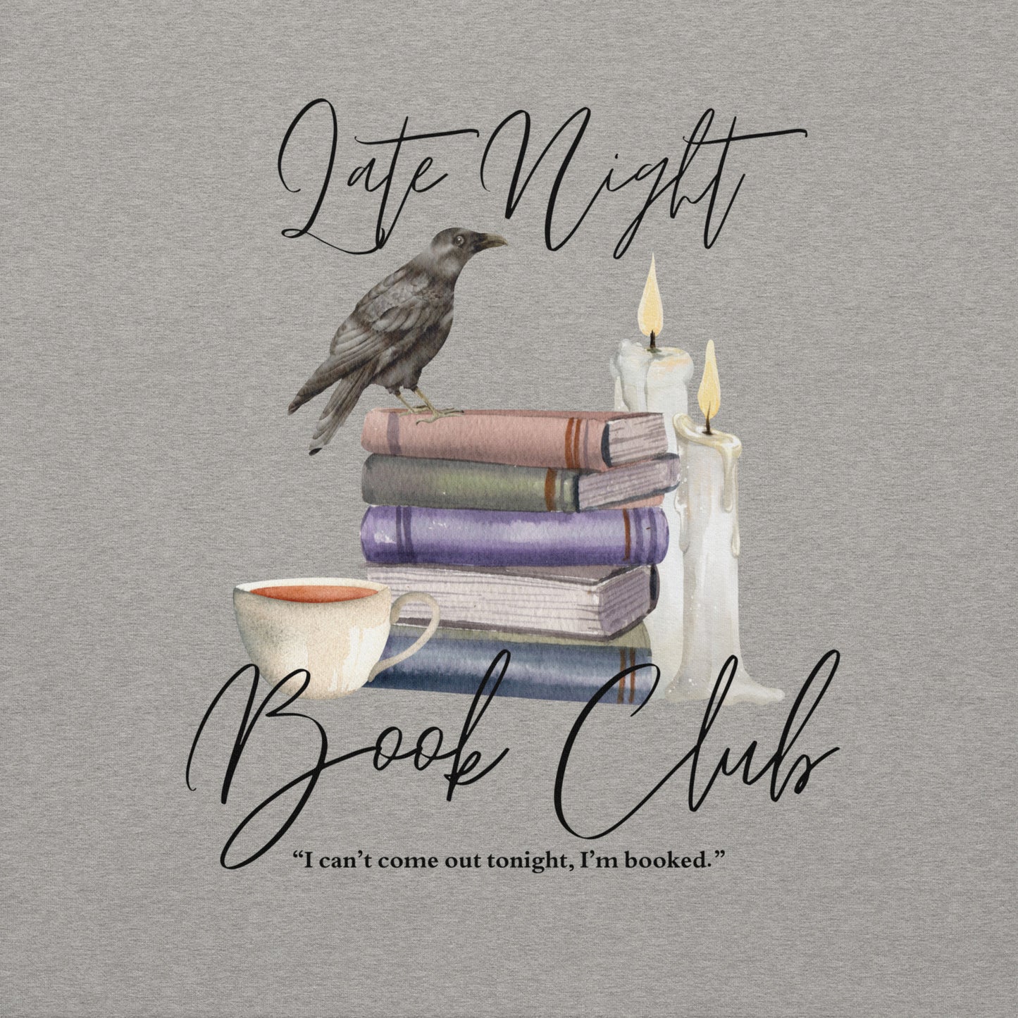 Late Night Book Club Premium Sweatshirt Zoomed