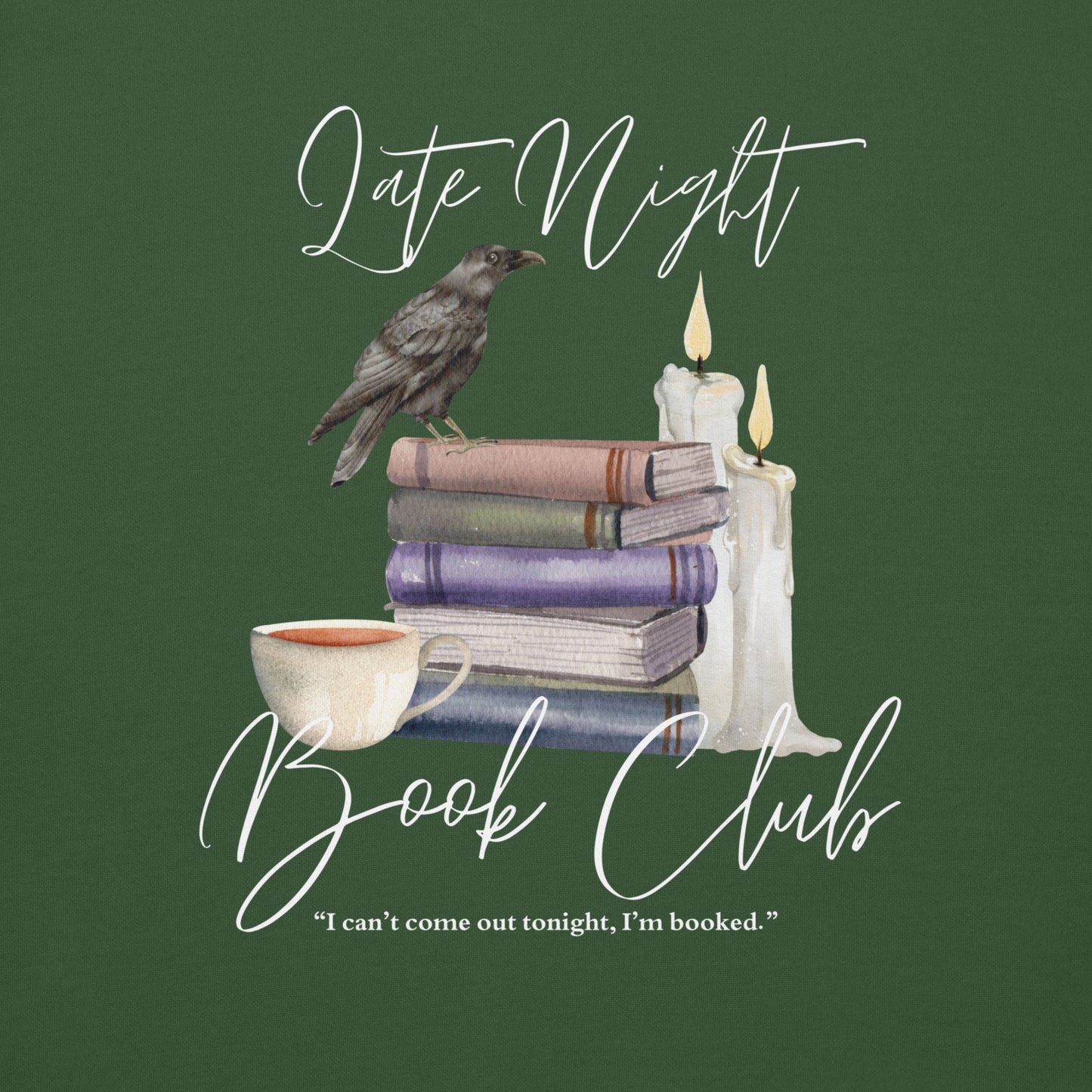 Late Night Book Club Premium Sweatshirt Zoomed