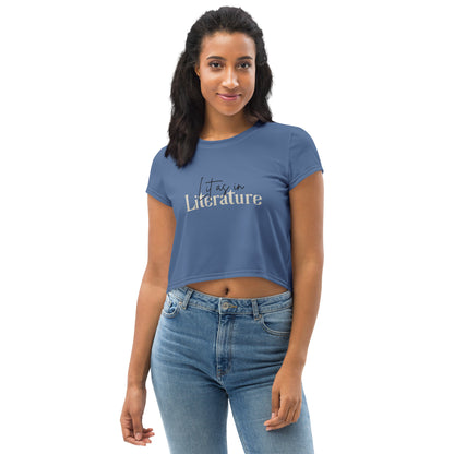 Lit as in Literature Cropped Tee