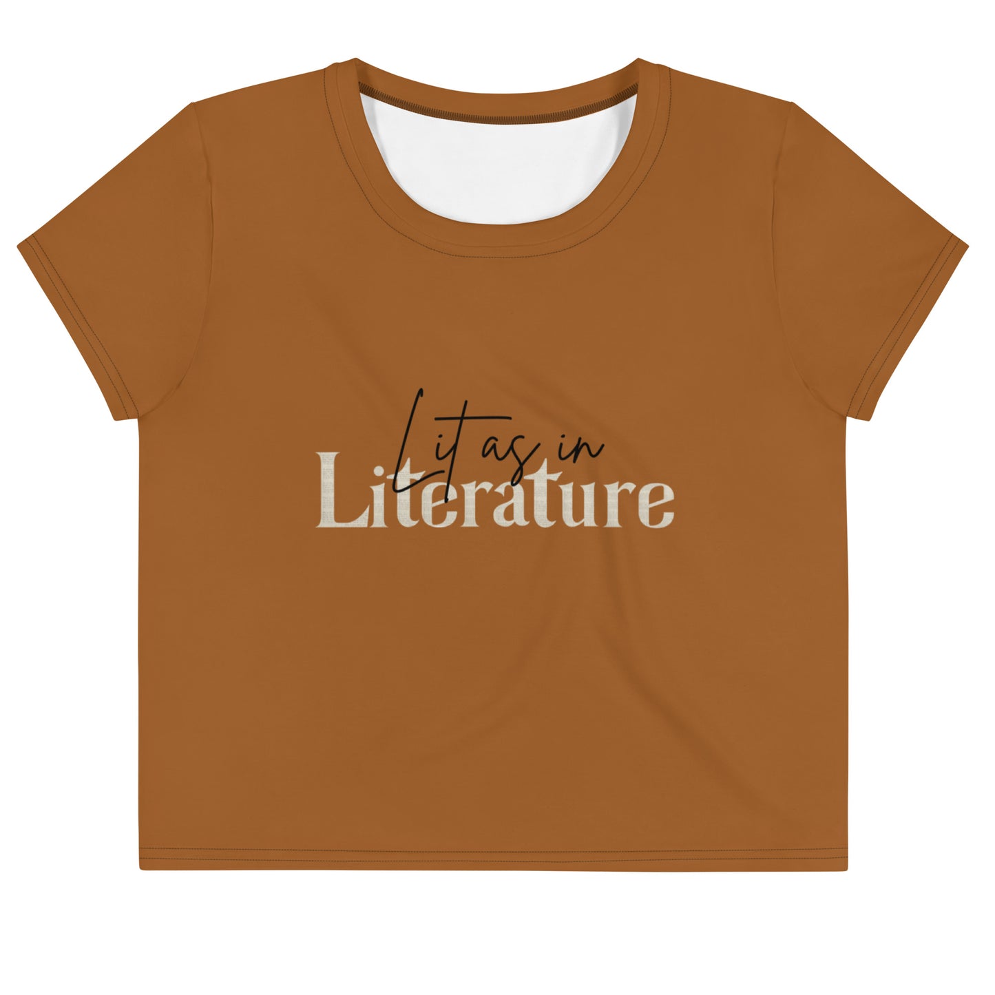 Lit as in Literature Cropped Tee