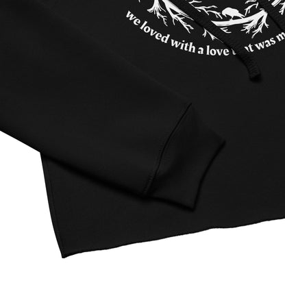 More Than Love Cropped Hoodie Details