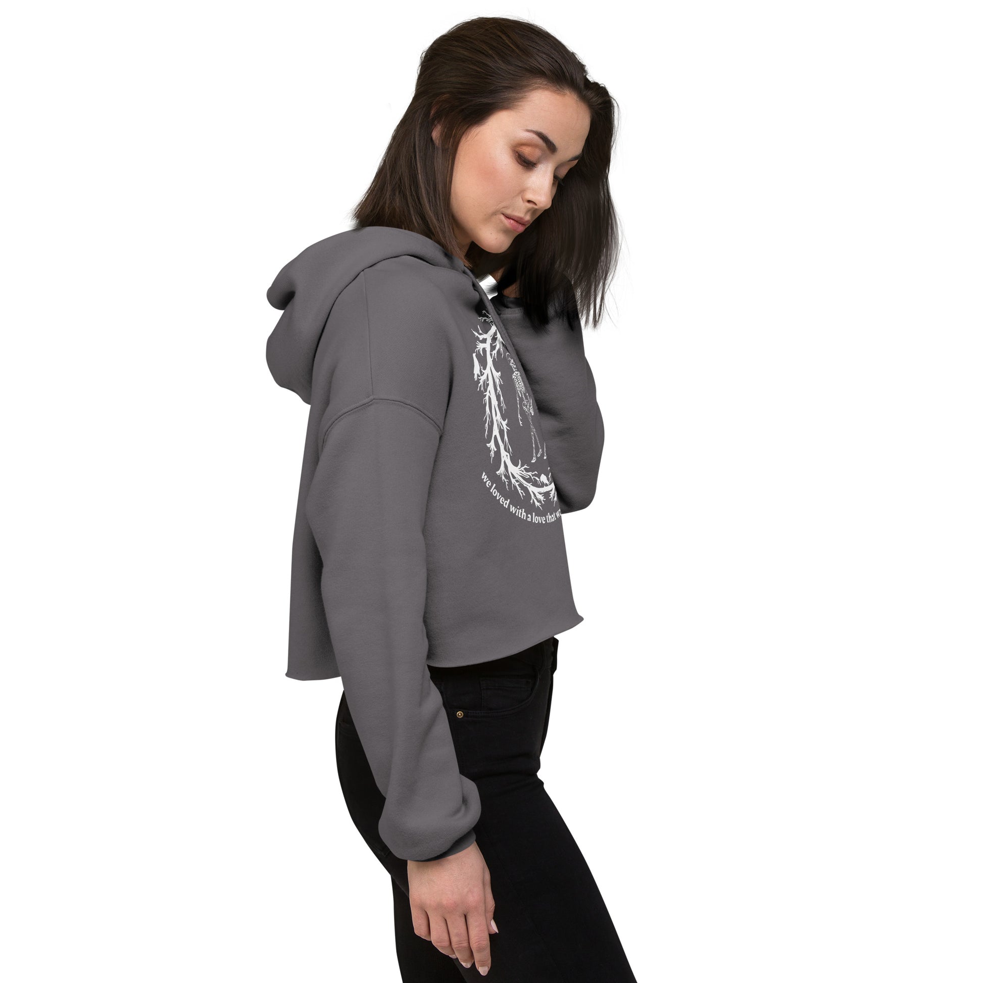 More Than Love Cropped Hoodie