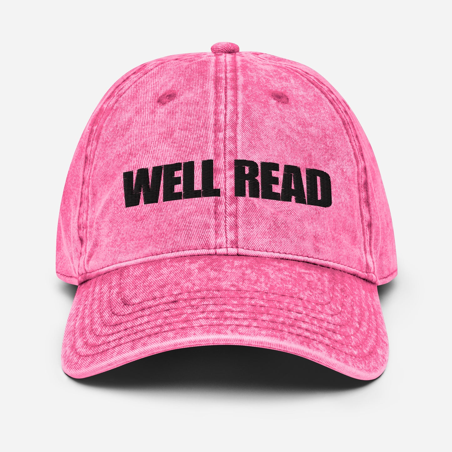 Well Read Embroidered Vintage Denim Hat