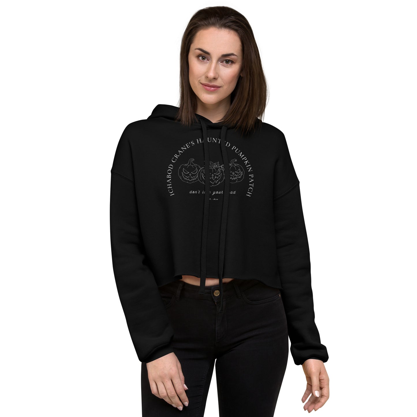 Haunted Pumpkin Patch | Cropped Fleece Hoodie